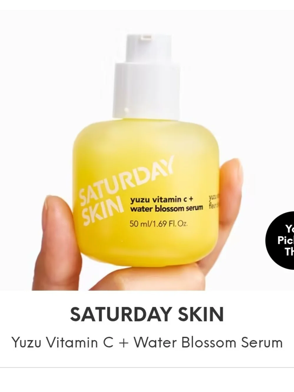 Yuzu Vitamin C + Water Blossom Serum — Yellow